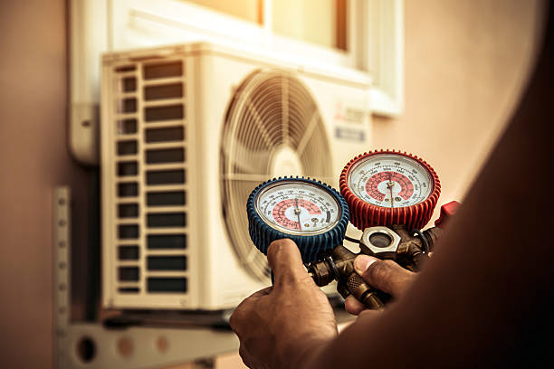 Professional Hvac Maintenance technician working in Englishtown, NJ